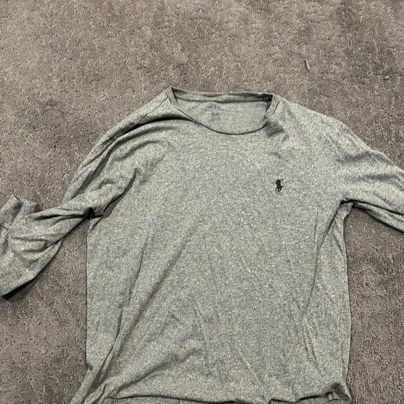 Grey Long Sleeve polo - Picture 1 of 2